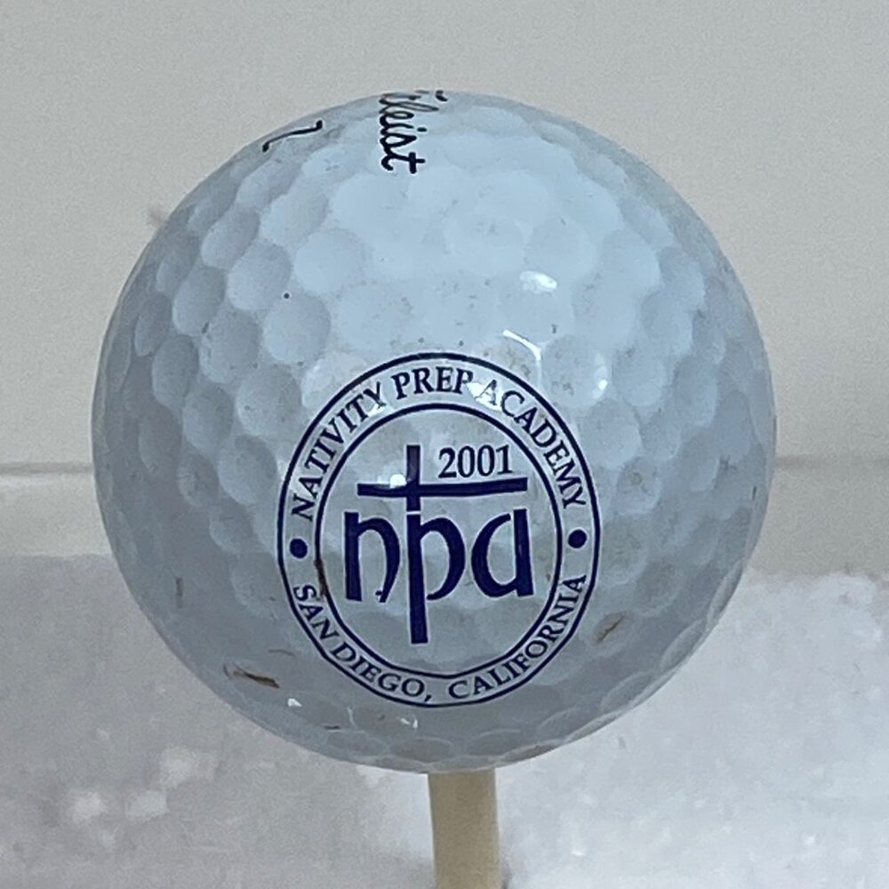 Titleist Pro V1 Golf Ball Nativity Prep Academy San Diego Limited Edition Collec